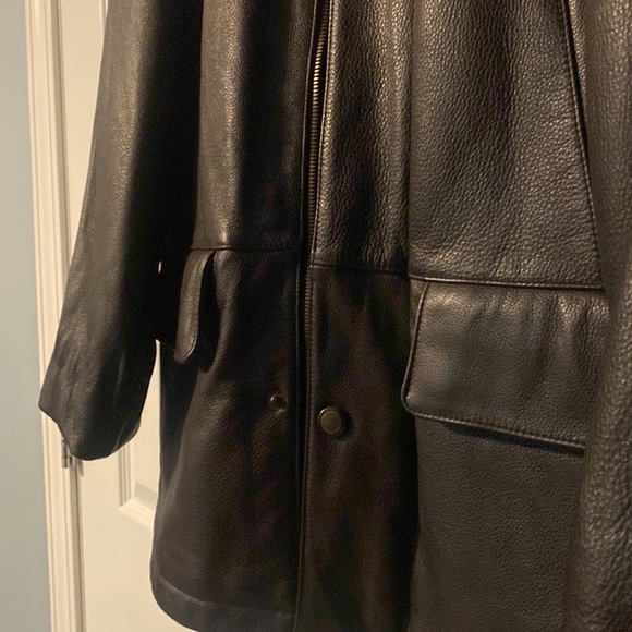 GENUINE BEAUTIFUL BROWN LEATHER JACKET - Picture 3 of 8